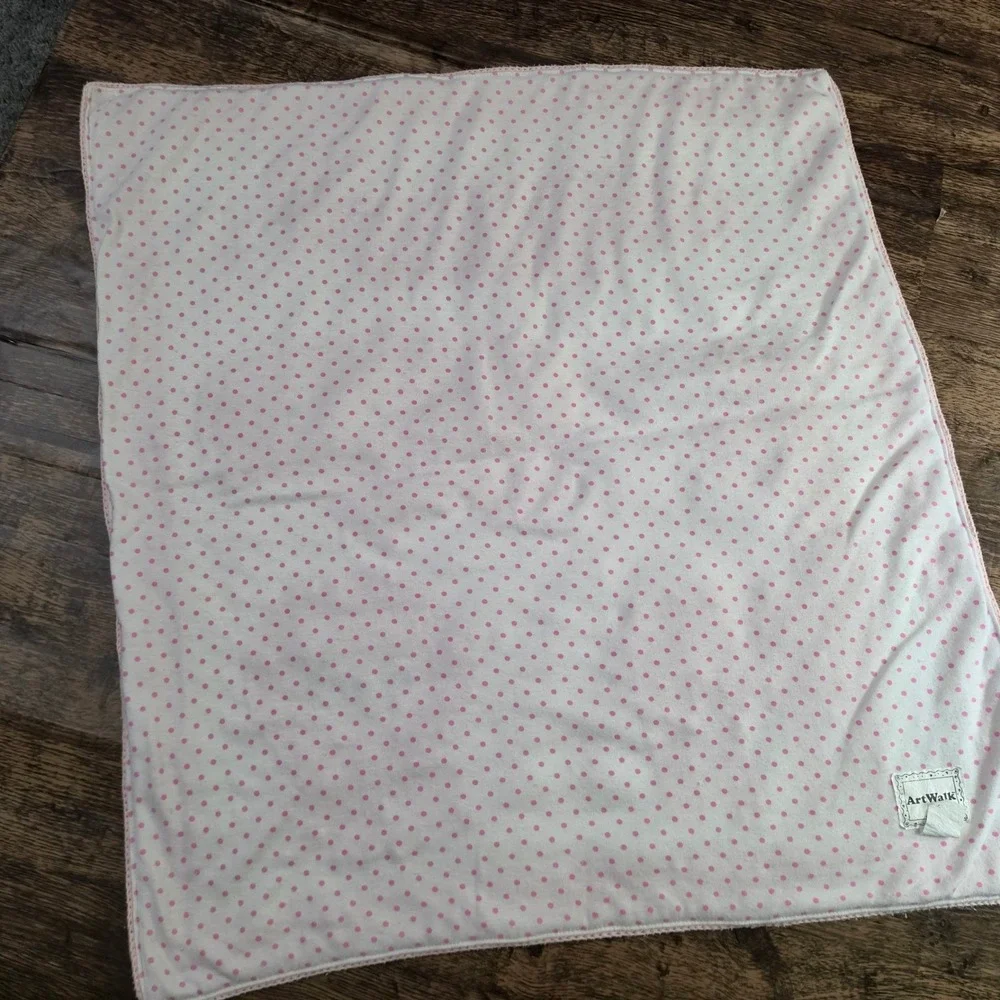ARTWALK Knit Baby Blanket Unisex Pink White‎ Animal Giraffe Elephant Lion Cotton